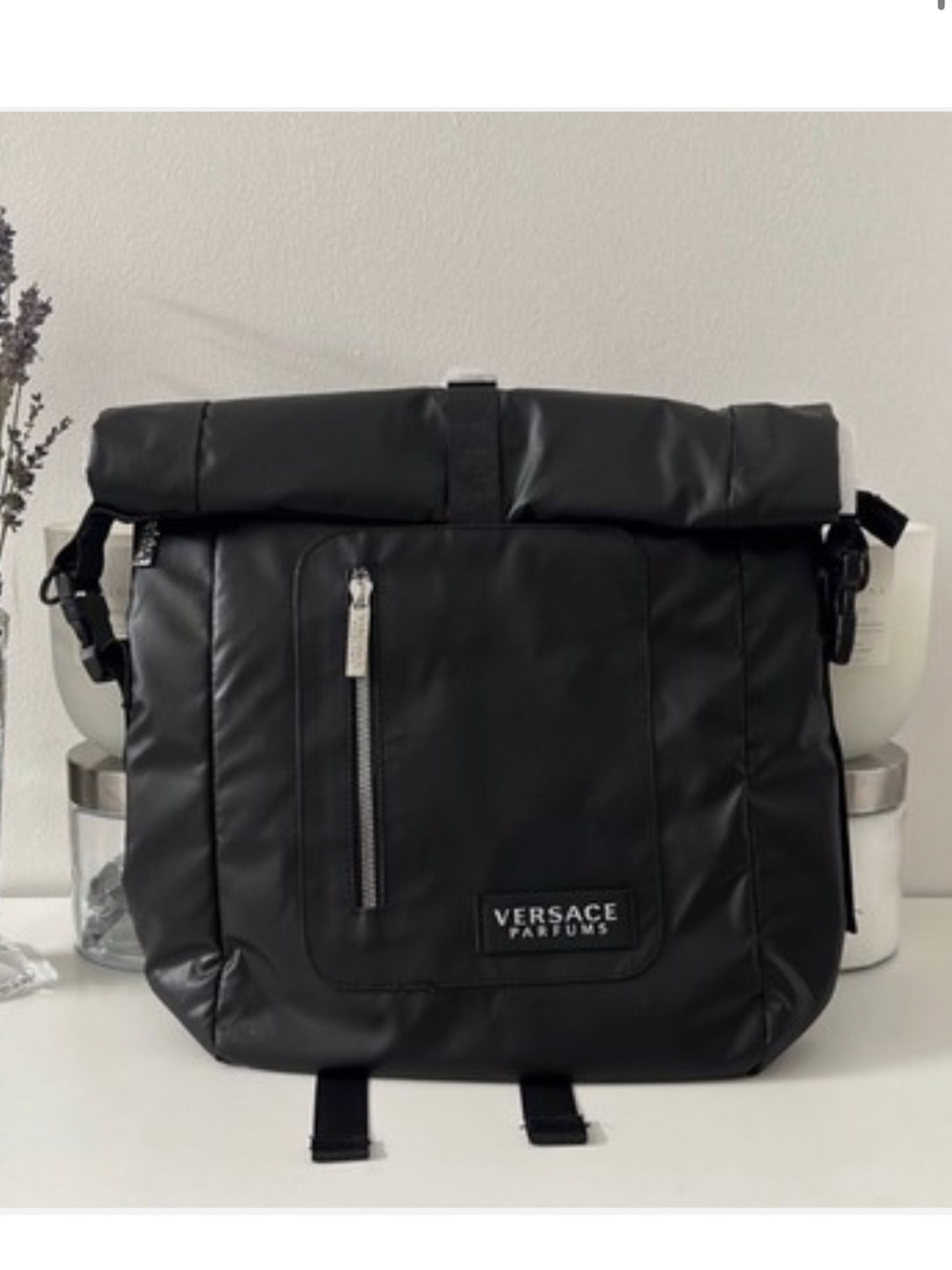 Versace Parfums Backpack Travel Rider Sports Gym Bag Never Used